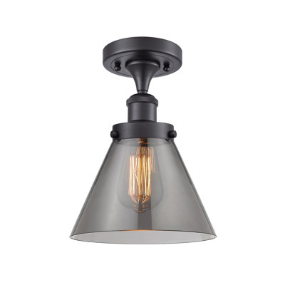 Gwinnett Glass Semi Flush Mount