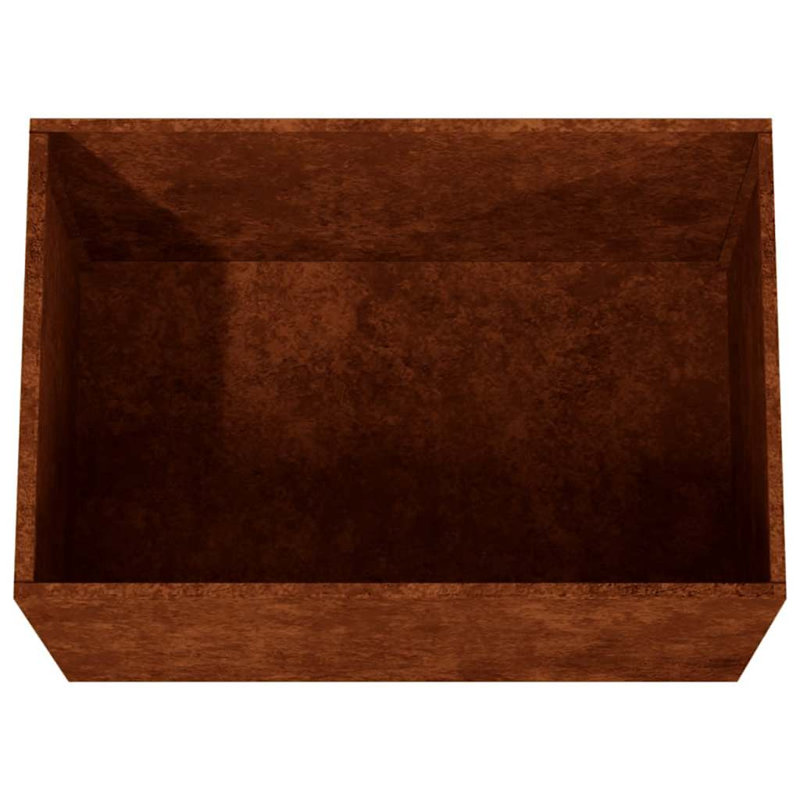 Planter Steel, 46cm H x 62cm W x 47cm D, 1, Rusty