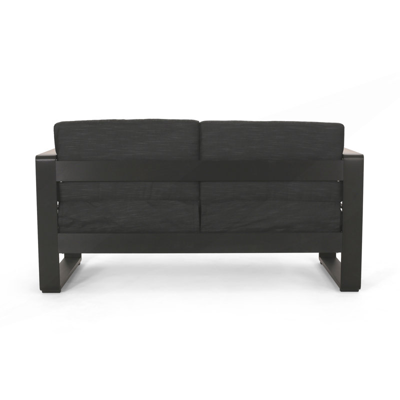 Canapé d'extérieur, causeuse moderne, Black