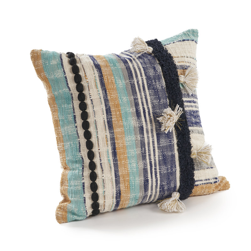 Patchwork Cotton Throw Pillow