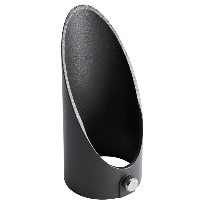 Couvercle lumineux Lunar, H 4,5 po x l 2 po x P 2 po, Noir texturé
