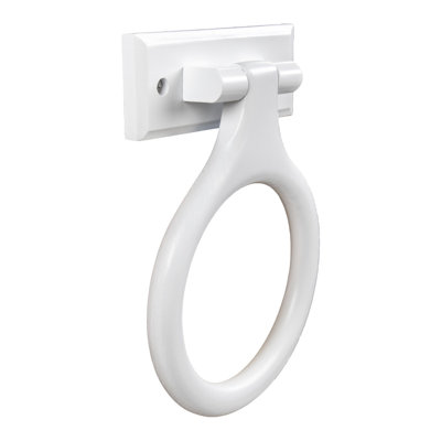 Porte-serviette mural en bois blanc Dalton