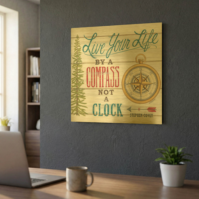 " Compass Not a Clock " Print, 24"x24"