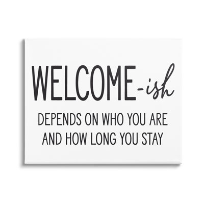 Art textuel «Welcome-Ish»