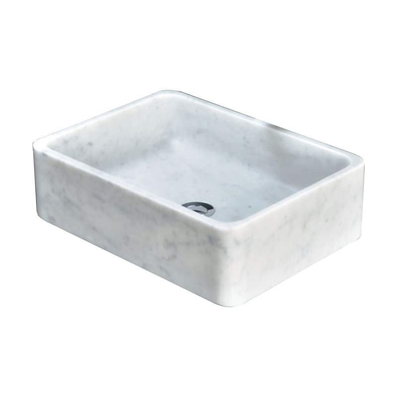 Évier à simple cuve rectangulaire blanc Carrera 17,91 po x 12,8 po x 4,92 po