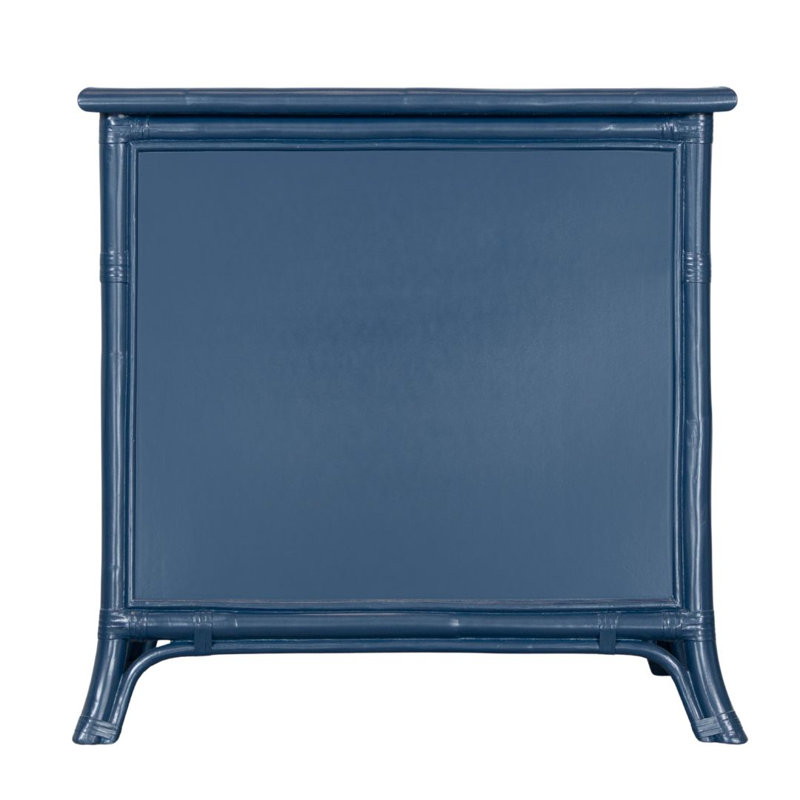 Table de chevet 4 tiroirs Bermuda, Bleu marine