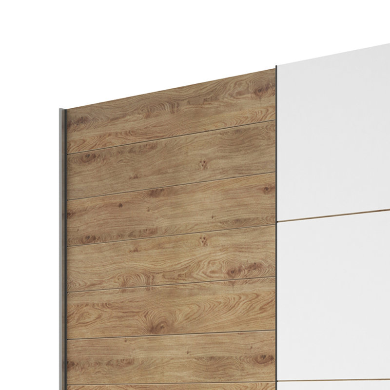 Gundelinda 2 Door Manufactured Wood Wardrobe, H210 x W270 x D61cm