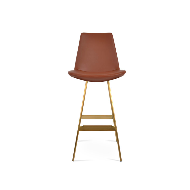 Eiffel Balat Stool, Brass, Cinnamon