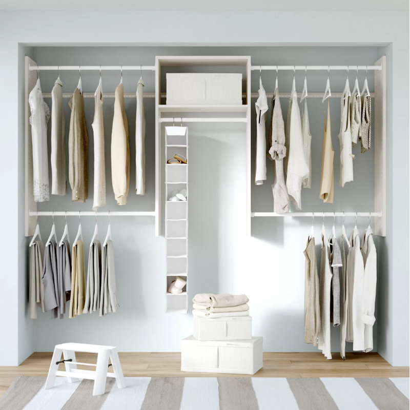 Grid 48'' - 96'' Closet System (Can Be Cut To Fit)