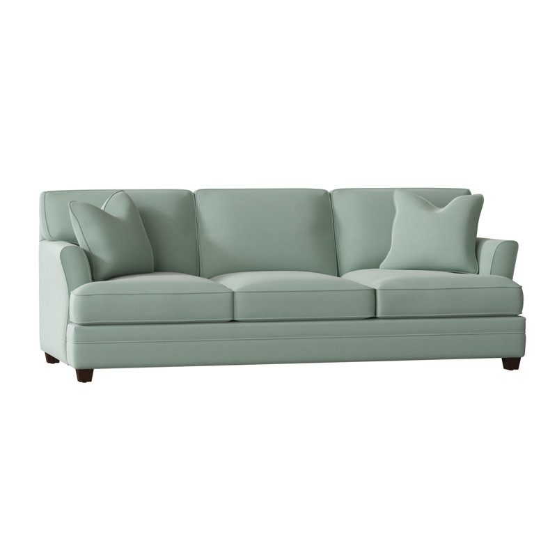 Canapé à accoudoirs évasés de 91 po avec coussins réversibles Harriss, Toile Spray Bayou