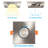 4.25'' 7 Watt Dimmable IC Rated LED Canless Recessed Lighting Kit