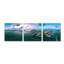 «South Beach Twilight» par Epic Portfolio, art mural en verre acrylique Epic Art, ensemble de 3 pièces-102049349