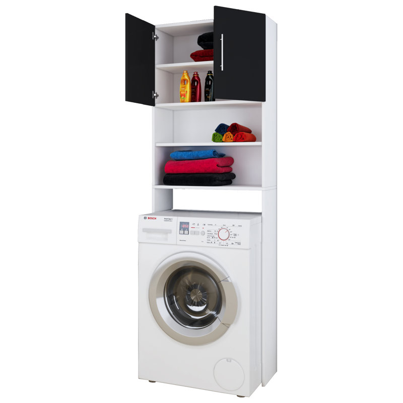 Eucptus Over The Toilet Storage, White/Black