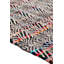 Tapis rouge / noir / vert abstrait noué à la main-295524343