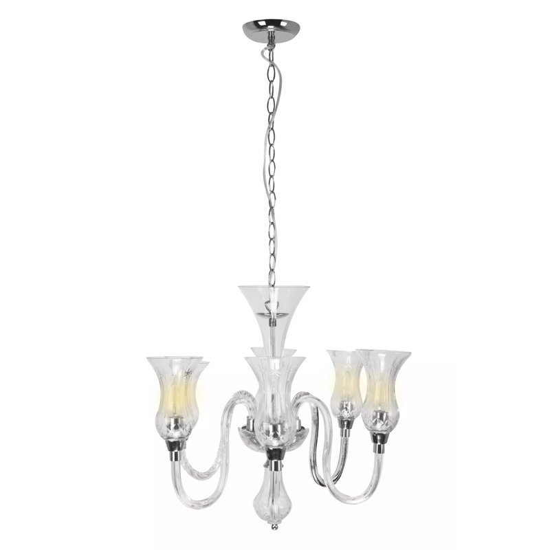 6 - Light Shaded Chandelier
