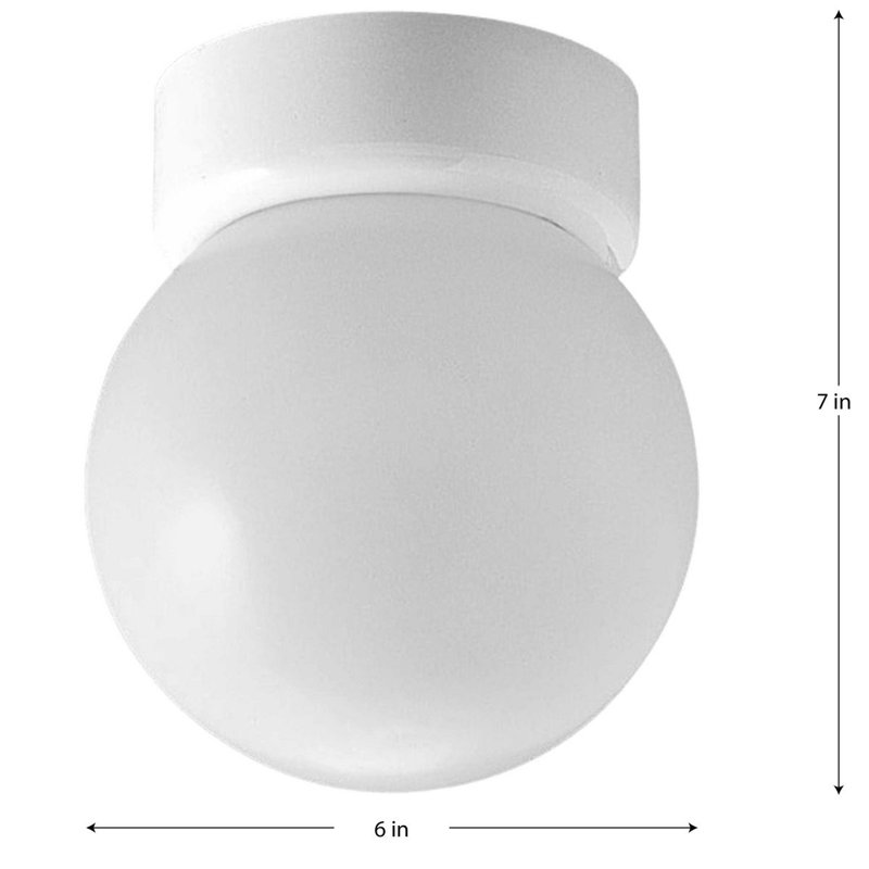 Plafonnier encastré 6 lumières Boylston, H 7 po x l 6 po