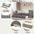 Platform Bed With 3 Drawers And Trundle-79815069
