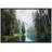 Lake  River Landscape " Fall Green Forest with Lake Reflection " Graphic Art Print-93629564-93629562