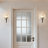 1-Light Armed Sconce with Glass Shade