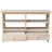 Solid Parawood TV Stand With Customizable Finish, Easy Assembly, And Ample Storage Space
