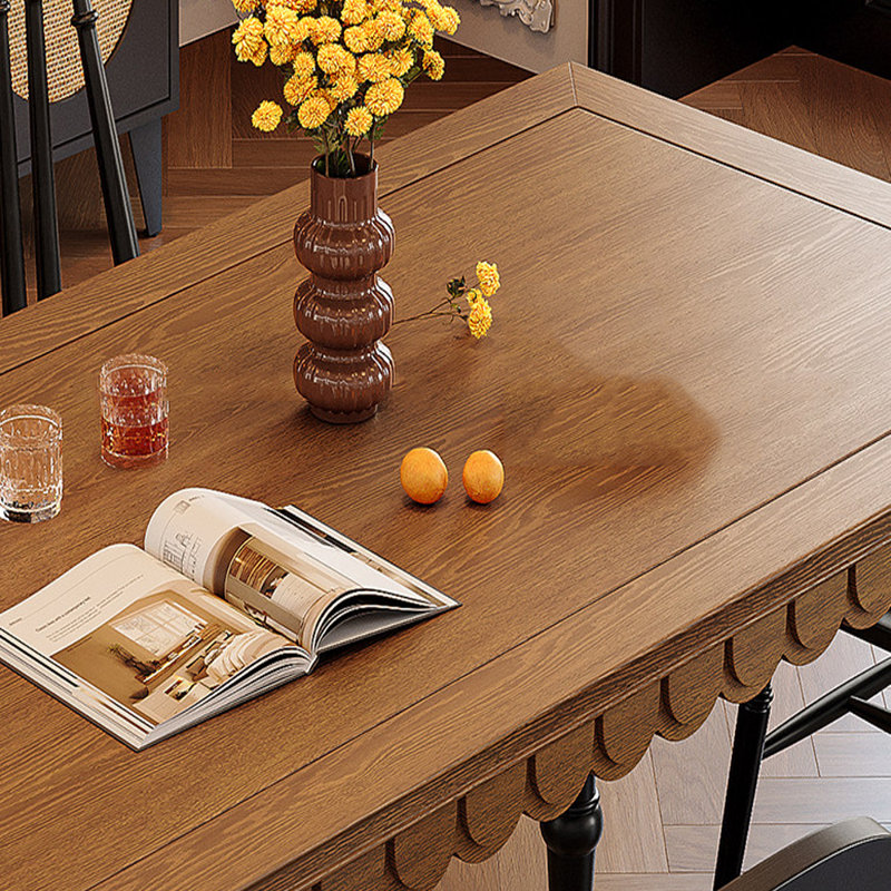 Table de salle à manger French French, 29,52 po H x 70,86 po L x 31,49 po po