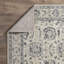 Tapis oriental en polypropylène tissé à la main en crème / gris-1141223338