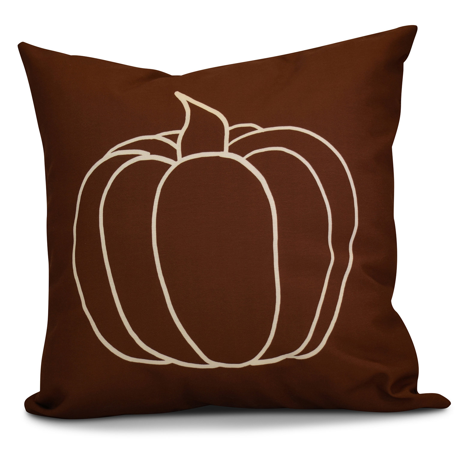 e by design Flipping for Fall Pumpkin Pie Square Pillow Cover and Insert | Wayfair