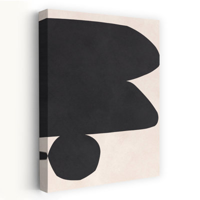 Reproduction d'art contemporain abstrait organique minimaliste