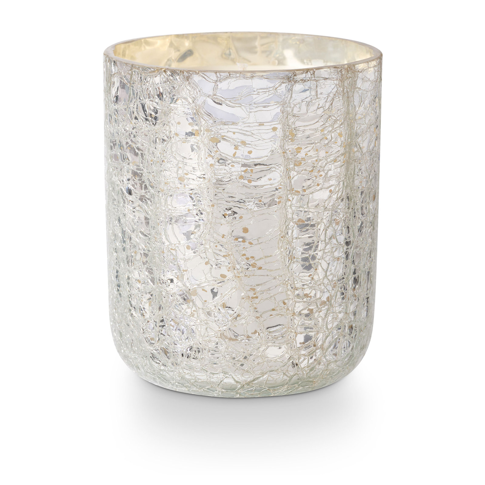 Noble Holiday Balsam & Cedar Candle, Small Boxed Crackle Glass