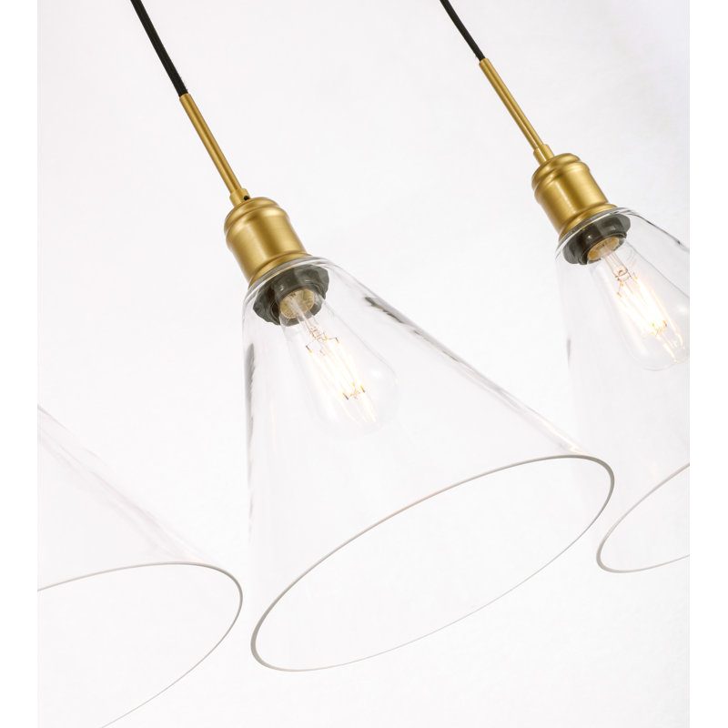 Sturm 3 - Light Kitchen Island Pendant, Brass