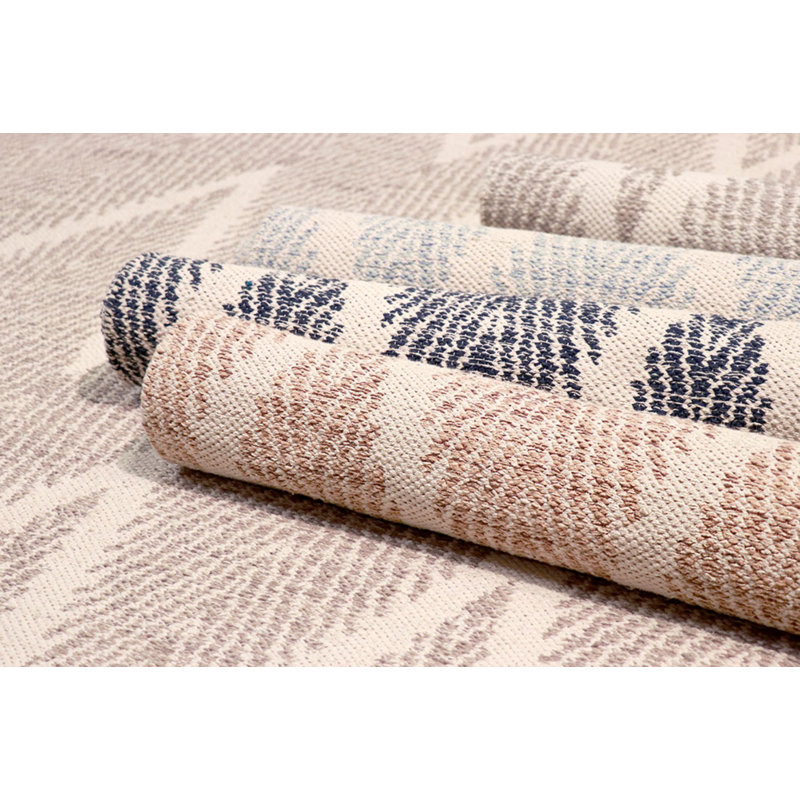 Navy Simplicity 8' x 10' Hand-Woven Cotton Chevron Rug