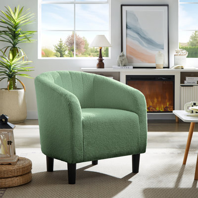 Eve Upholstered Barrel Accent Chair