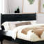Ensemble de 3 pièces comprenant un lit en bois, 2 tables de chevet et un lit plateforme de style moderne du milieu du siècle.-921318150