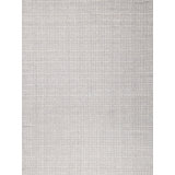 Alpine Hand Loomed Plaid Area Rug in Silver/Ivory