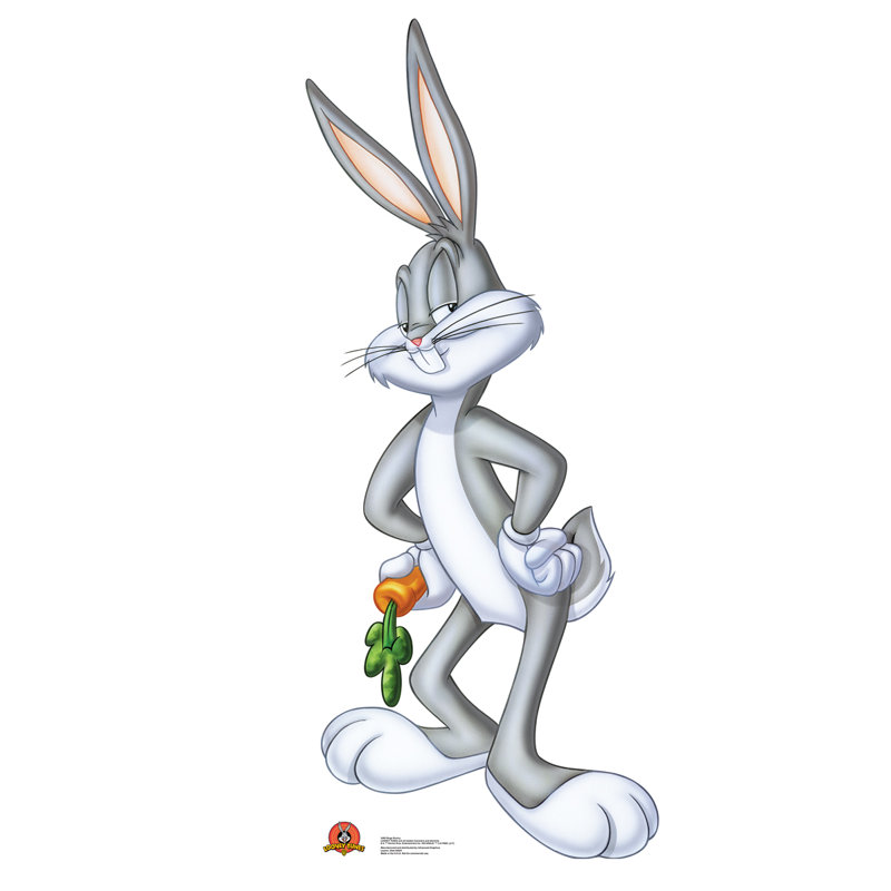 Bugs Bunny Life-Size Gray and White Cardboard Standup