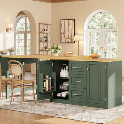 120 cm W Kitchen Island with Top