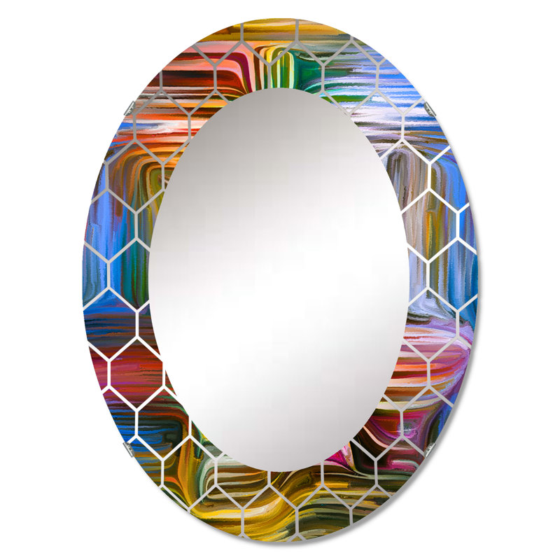 Color Fusion III - Miroir mural moderne, 30 po x 20 po