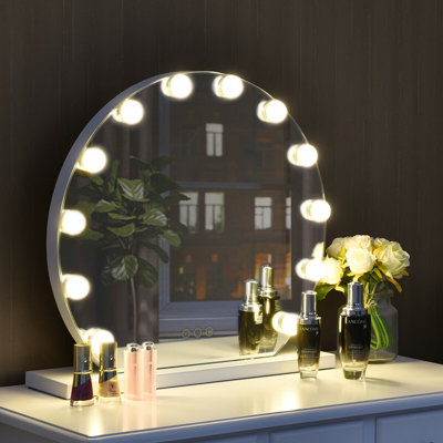 Miroir de maquillage lumineux sans cadre Rowden