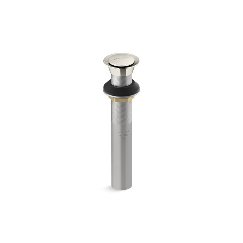 Clicker Drain Without Overflow, Vibrant Polished Nickel