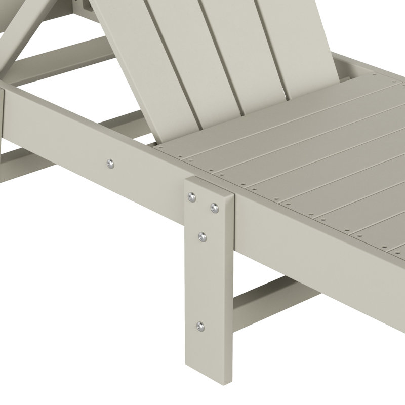 Méridienne inclinable en polyuréthane longue de 77,6 po Vinnie, Blanc cassé