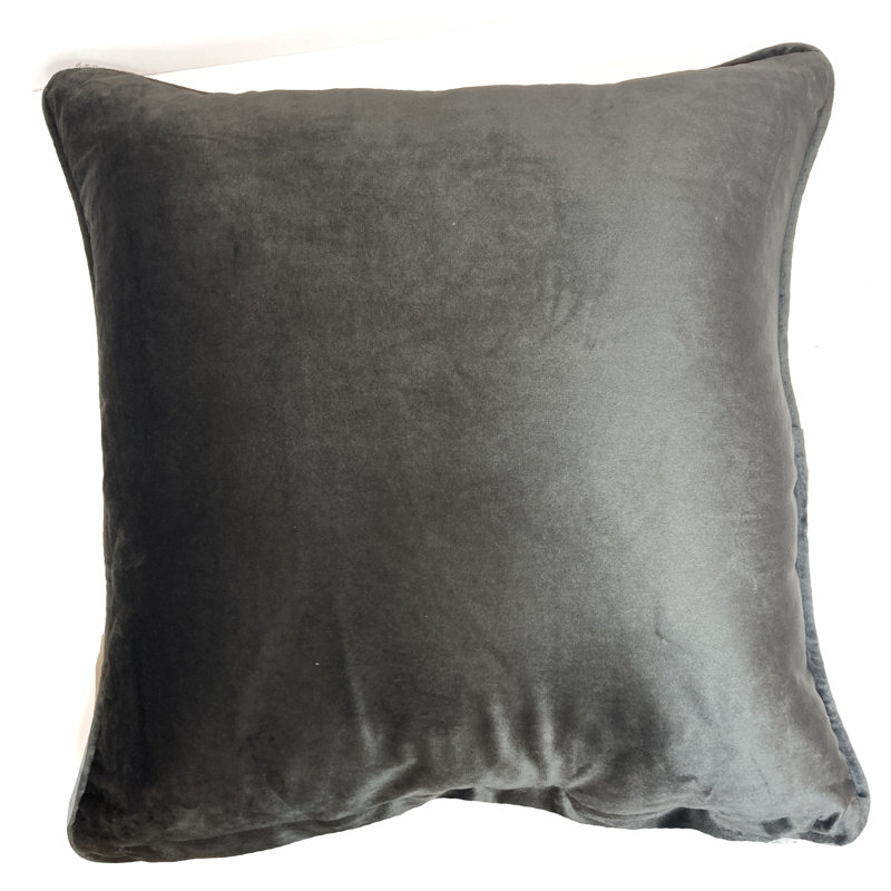 Roffe Square Euro Cushion Cover, Charcoal