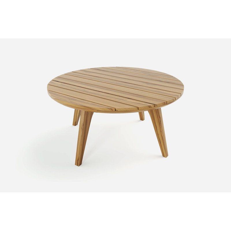 Manzanillo Outdoor Round Teak Coffee Table