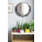Jensiel Round Iron Wall Mirror 22 Inches - Black