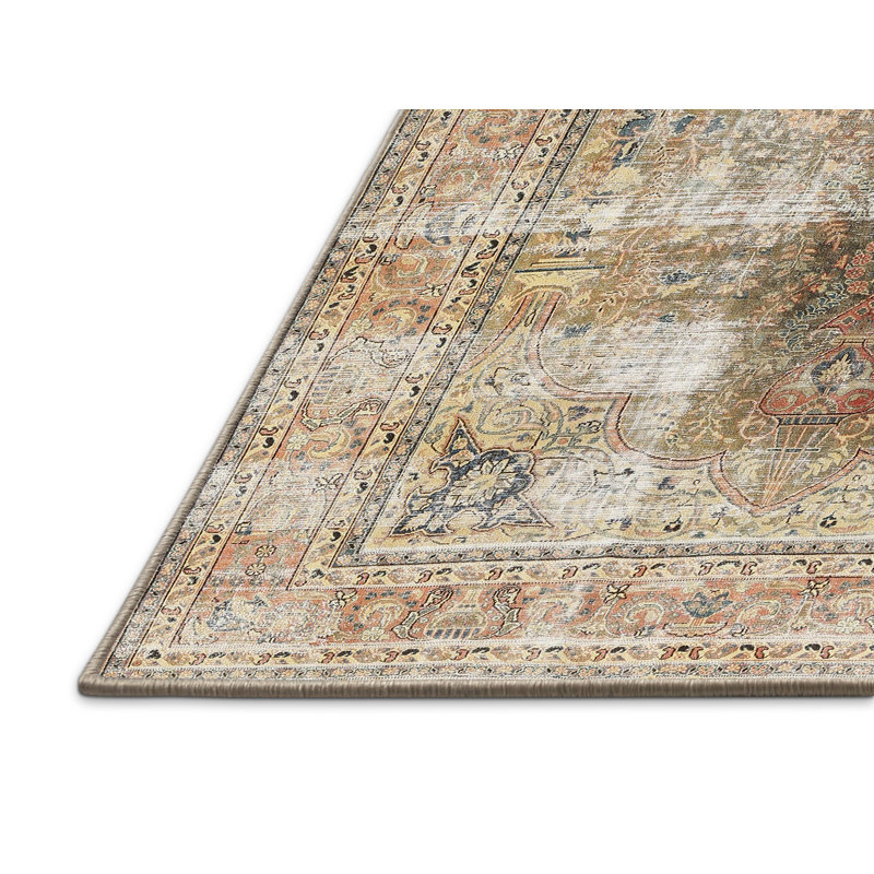 Miraleste Floral Indoor Rug, Rectangle 6' x 9'