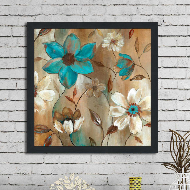 « jardin lueur ii », reproduction de peinture à l’acrylique encadrée, H 27,5 po x l 27,5 po x P 0,75 po