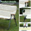 Chaise de camping pliante avec causeuse et coussin de siège pour deux personnes-422965705