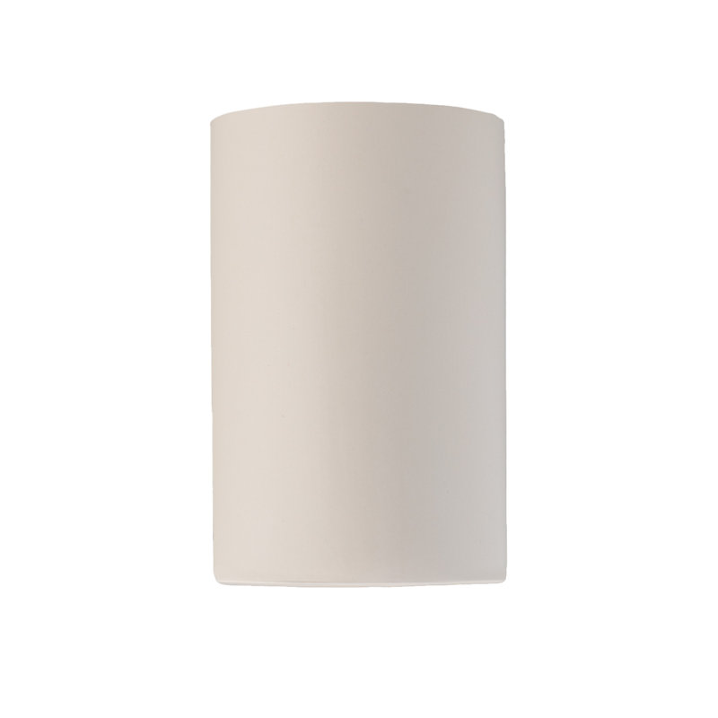 Applique murale 1 lumière Pacursa, H 9,5 po x l 5,75 po x P 4,5 po, Blanc cassé, Incandescente (non incluse)
