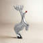 Nambe Mini Red Nosed Reindeer