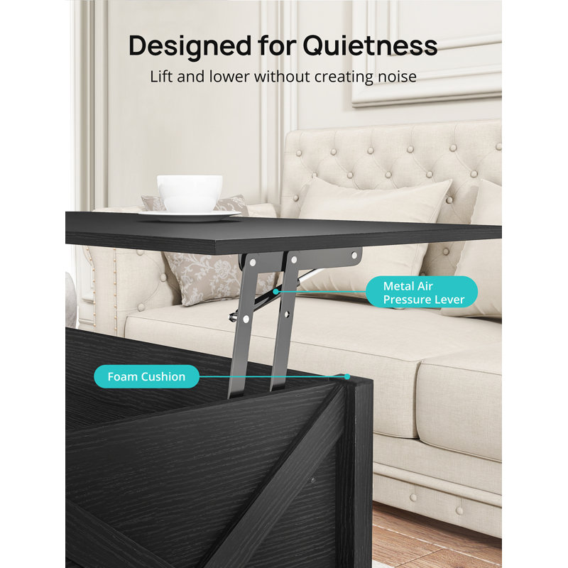 Ethalind Coffee Table, Matt Black, Matt Black