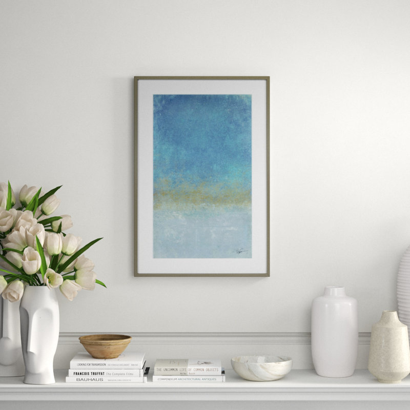 Colorfield Aqua Print by Maeve Harris, 31" H x 21" W